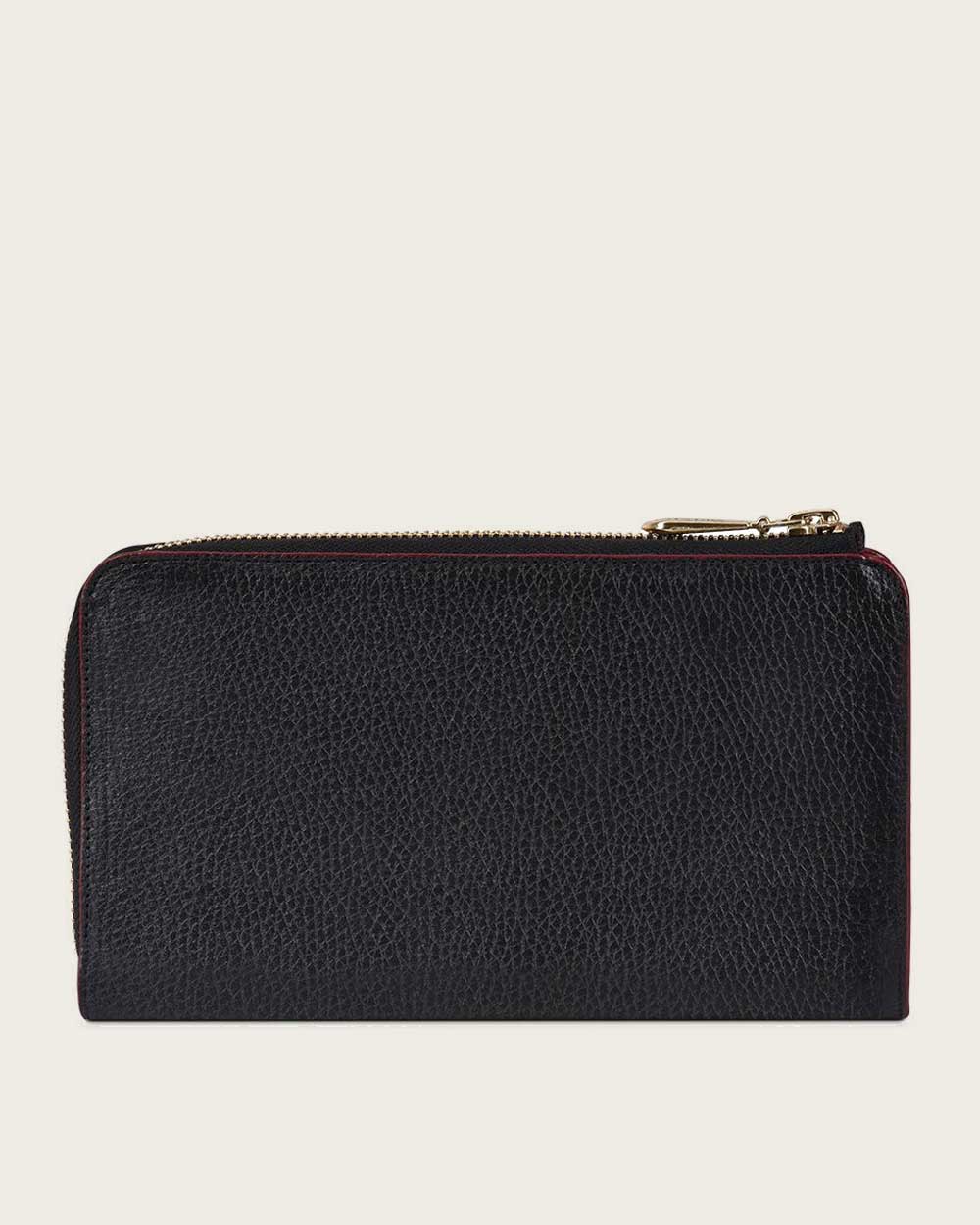 Black handmade wallet