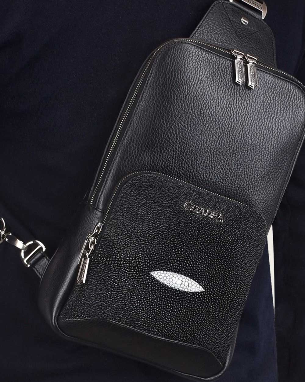 Mens Black leather shoulder bag 12 Mens Black leather shoulder bag