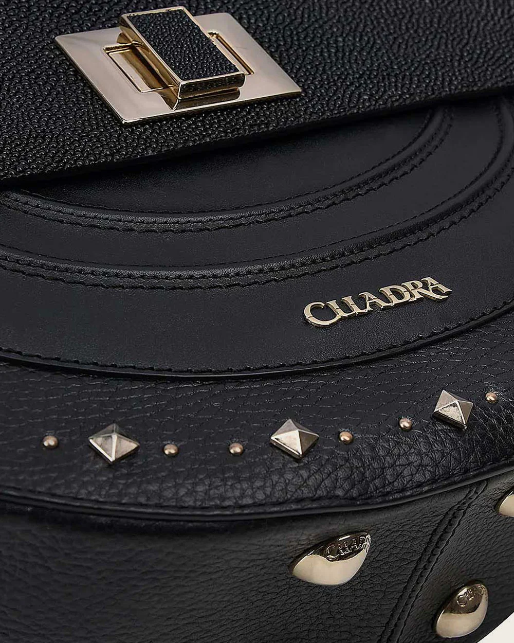 Black top handle with studs handbag 10 Black top handle with studs handbag