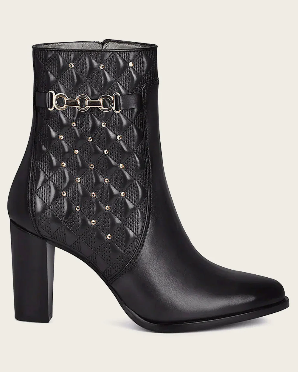 Ankle black bootie with crystals 15 Ankle black bootie with crystals