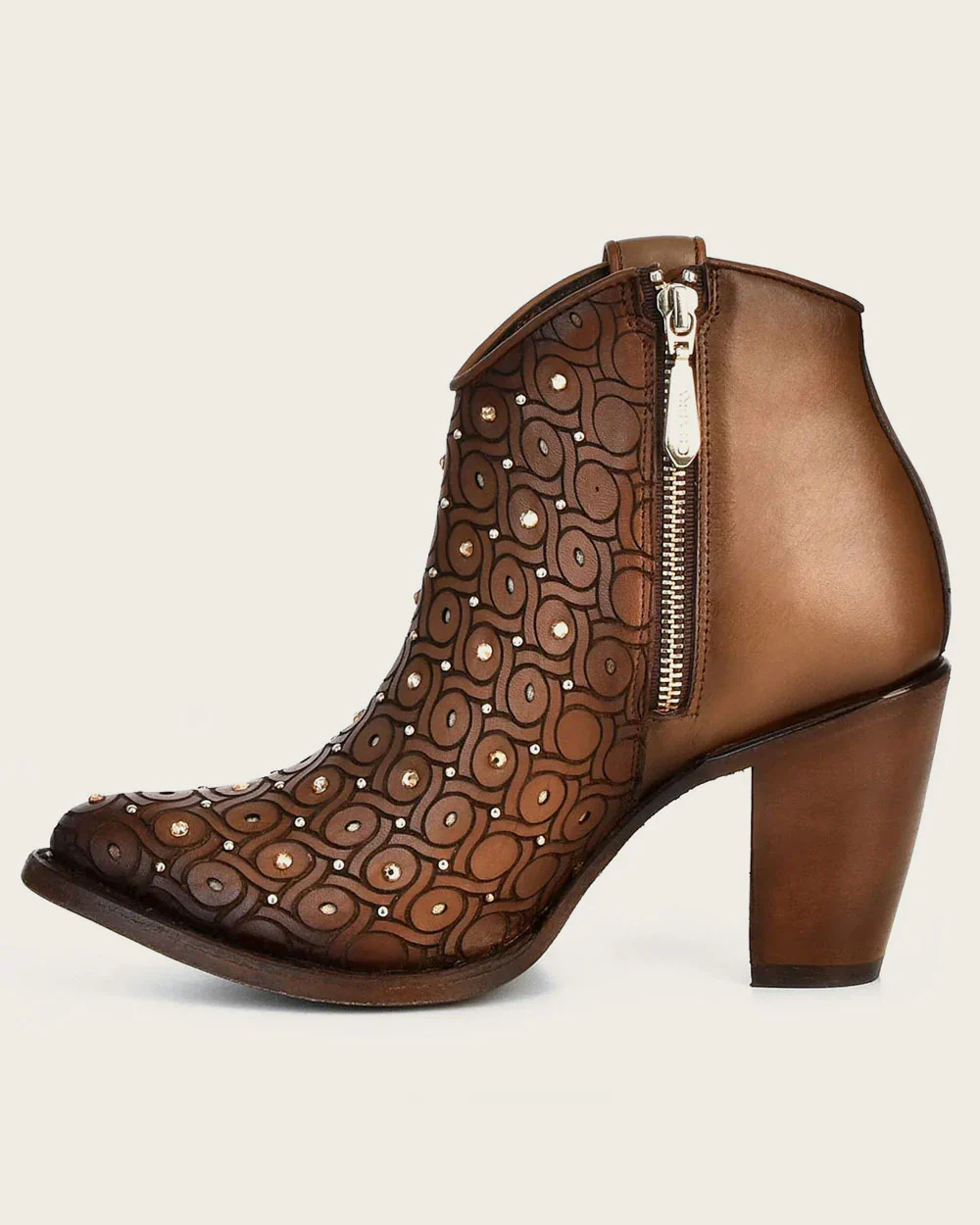 Ankle Handwoven Honey Brown Bootie 13 Ankle Handwoven Honey Brown Bootie