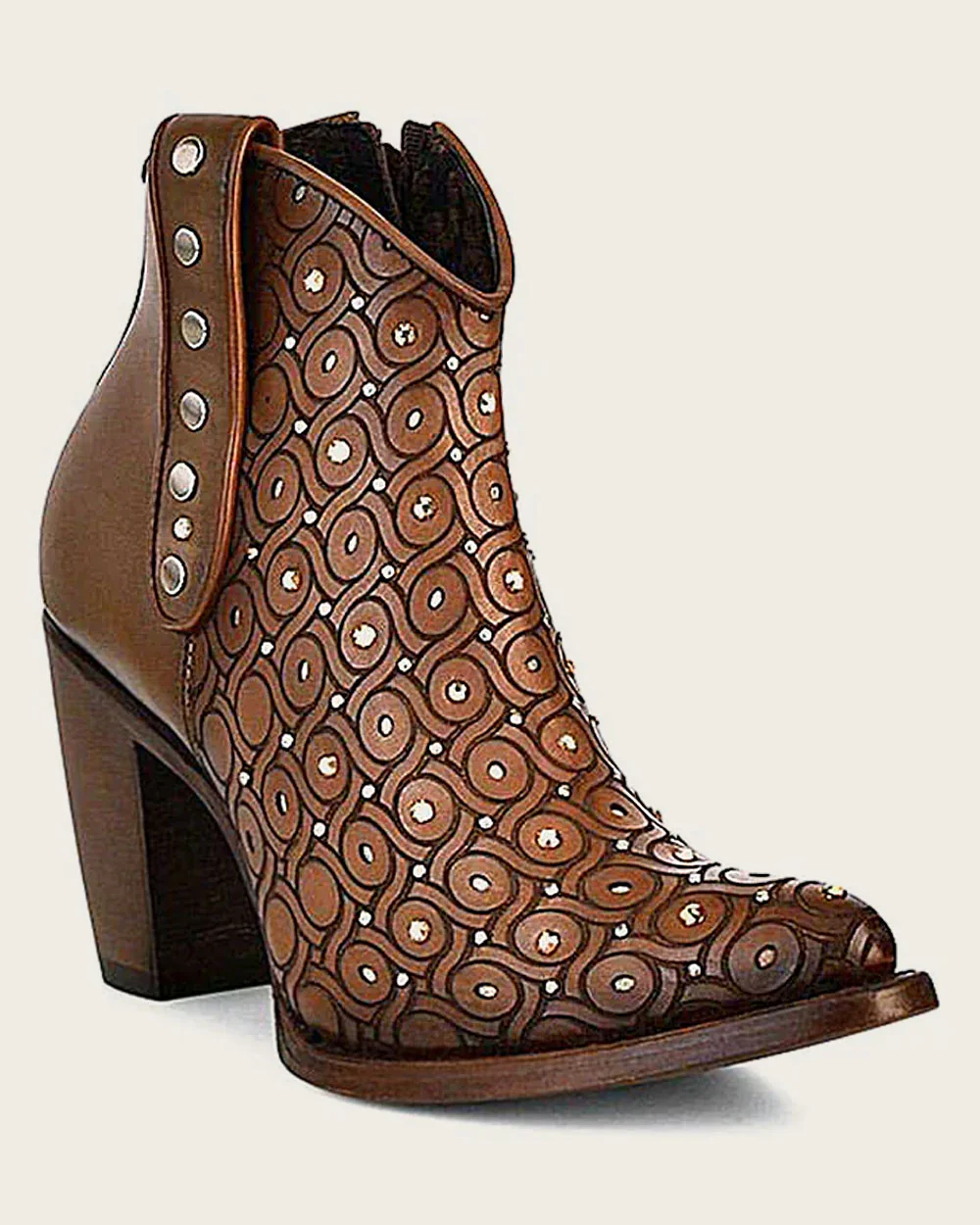 Ankle Handwoven Honey Brown Bootie