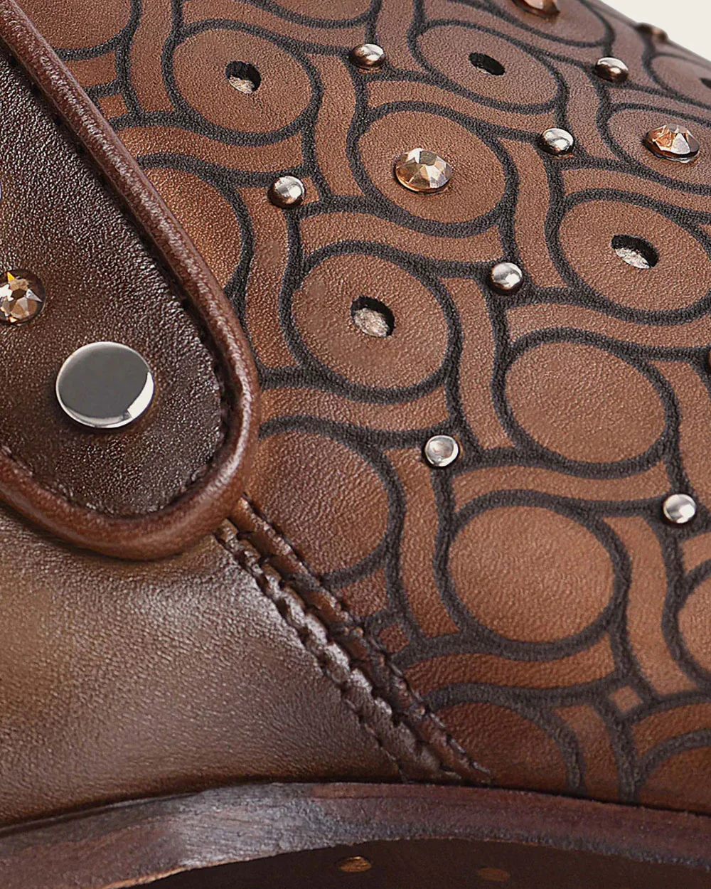 Ankle Handwoven Honey Brown Bootie 3 Ankle Handwoven Honey Brown Bootie