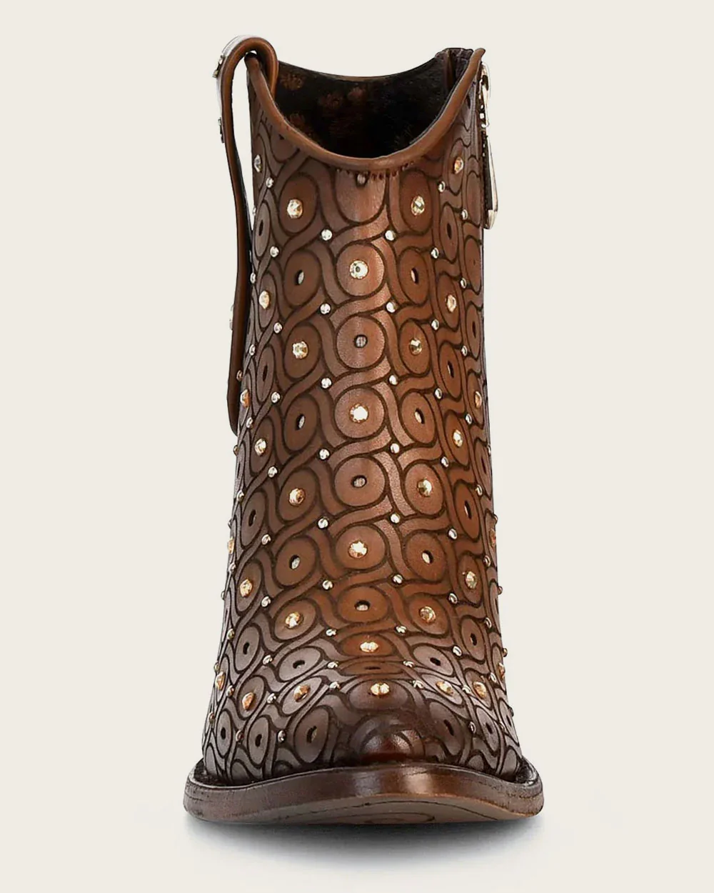 Ankle Handwoven Honey Brown Bootie 6 Ankle Handwoven Honey Brown Bootie