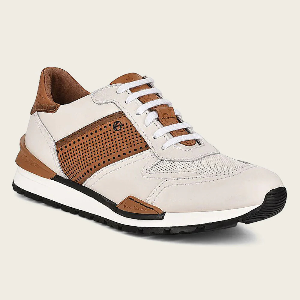 Hand-painted White leather sneakers 14 Hand-painted White leather sneakers