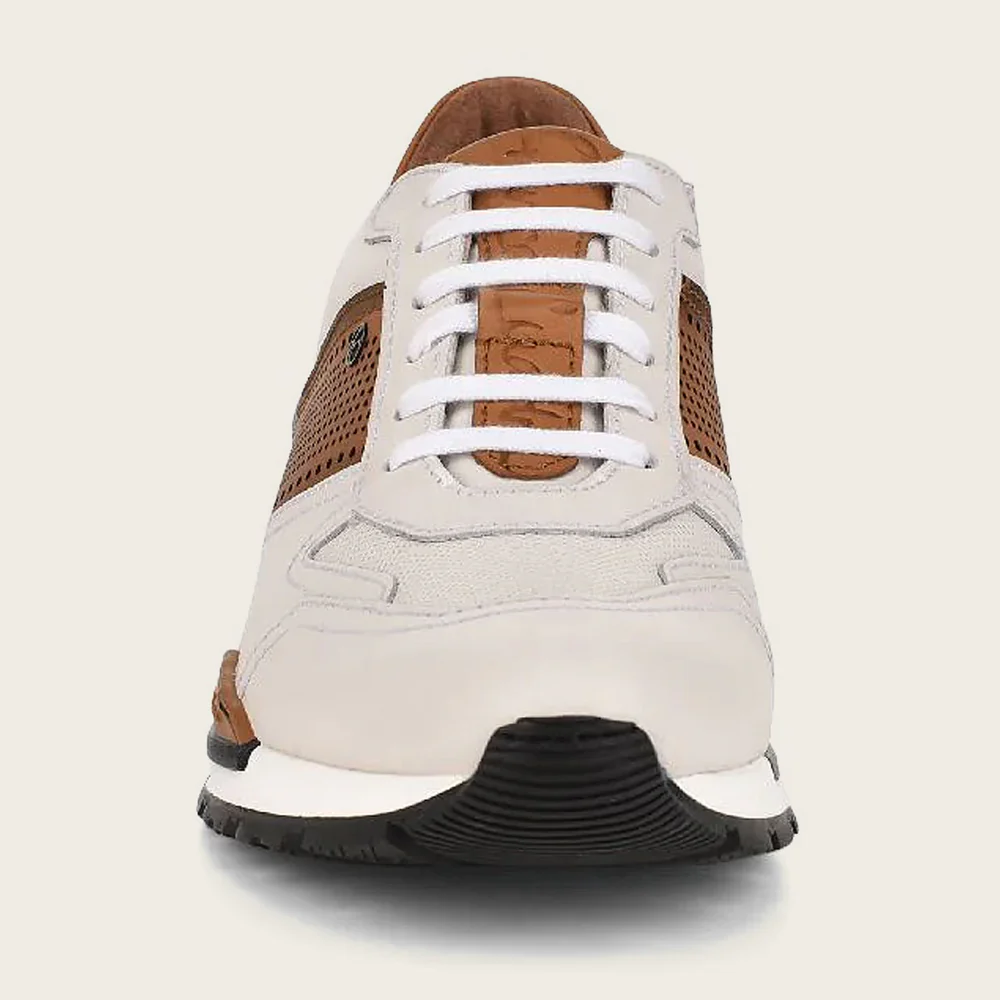 Hand-painted White leather sneakers 18 Hand-painted White leather sneakers