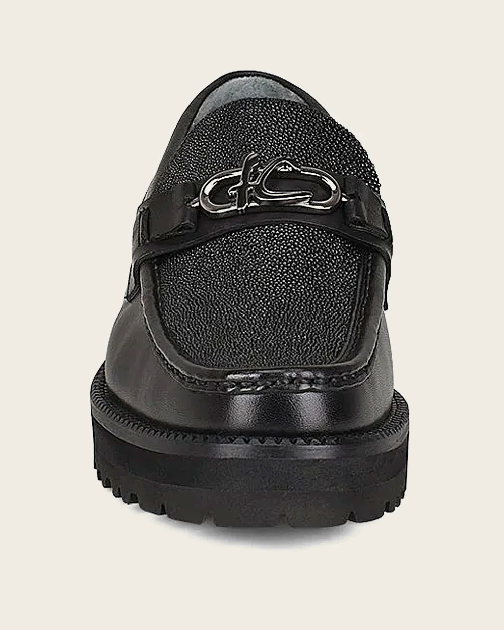Mocasin black stingray shoe 14 Mocasin black stingray shoe