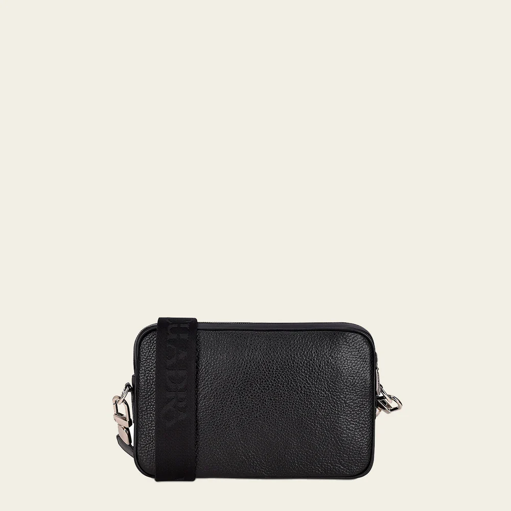 Black cayman shoulder bag