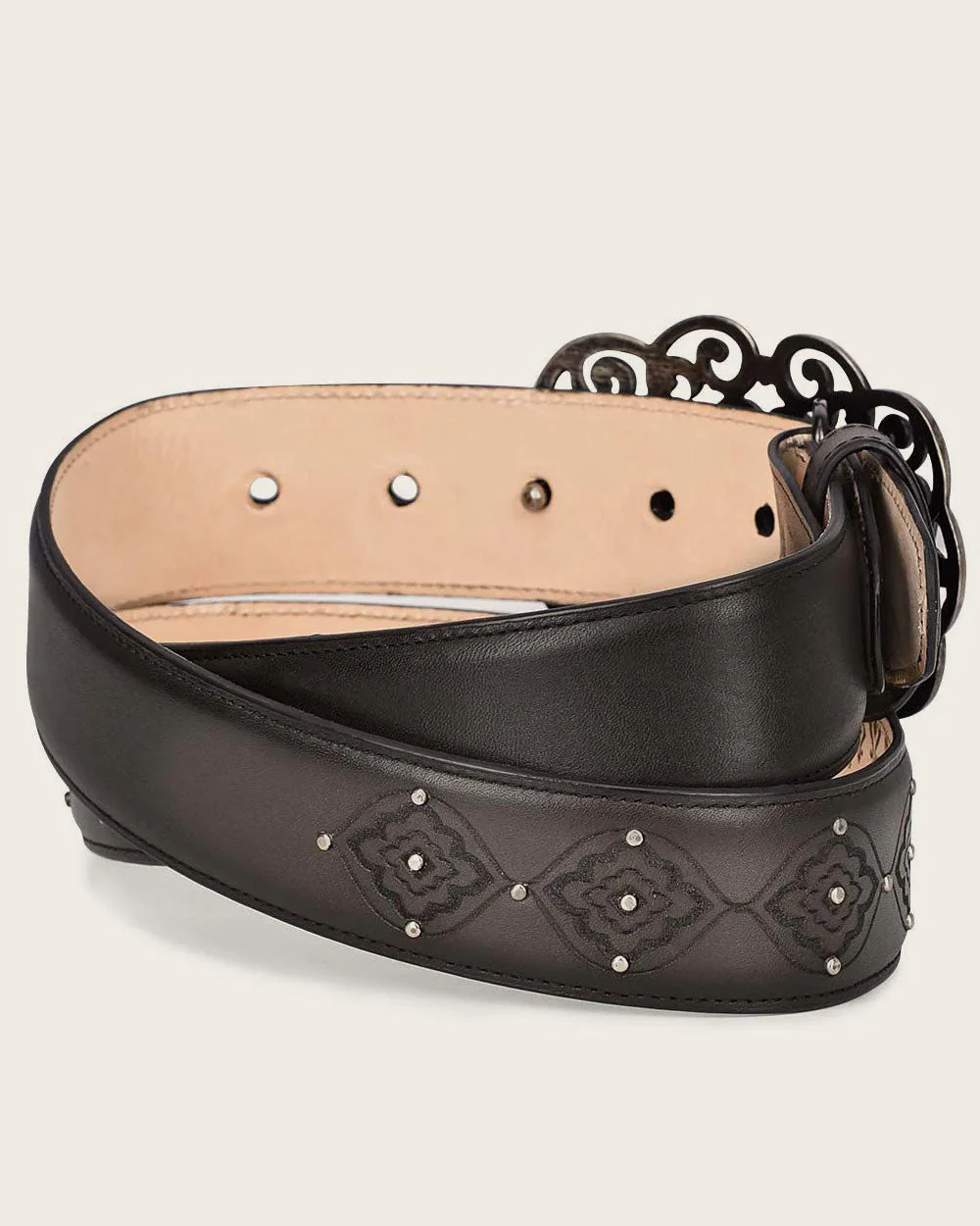 Grey engraved belt 3 Grey engraved belt