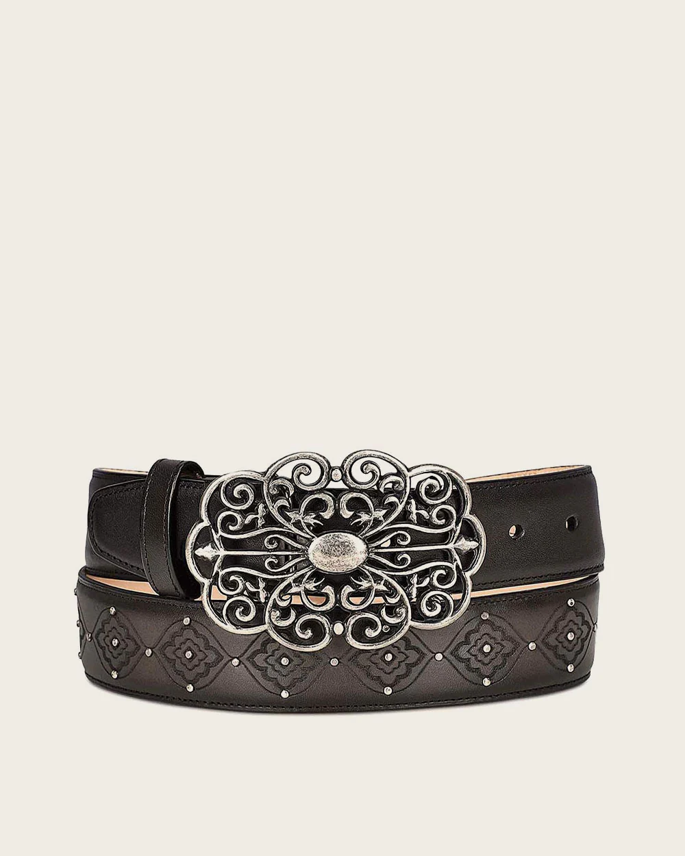 Grey engraved belt 6 Grey engraved belt