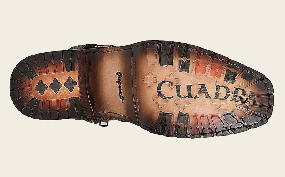 Urban hand-painted brown exotic boot 8 Urban hand-painted brown exotic boot