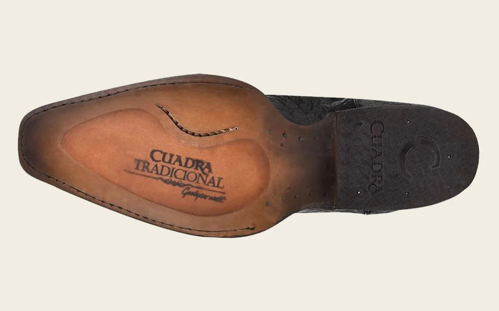 Black Cayman Engraved Western Boots 8 Black Cayman Engraved Western Boots