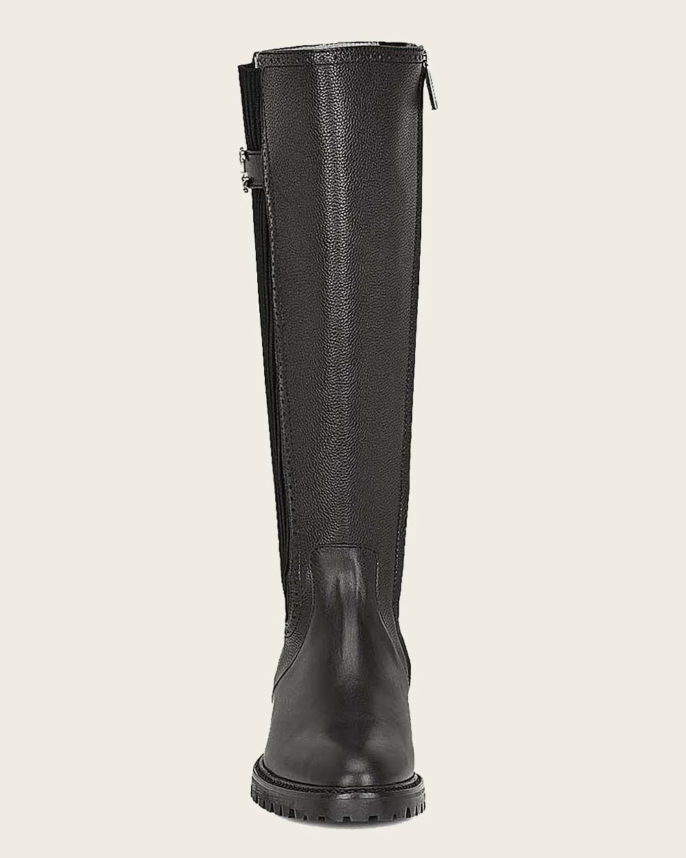 Riding style black boot