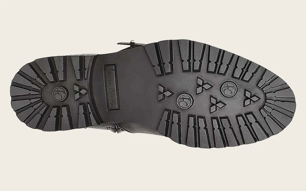 Riding style black boot