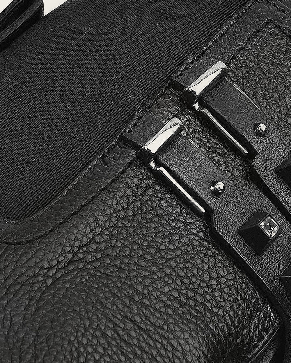 Ankle black urban bootie with crystals 3 Ankle black urban bootie with crystals