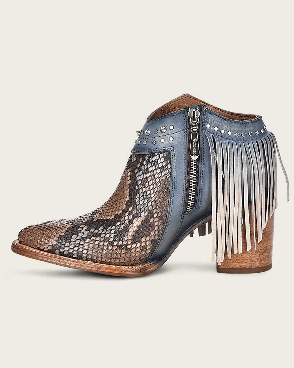 Western Style Blue Exotic Boot