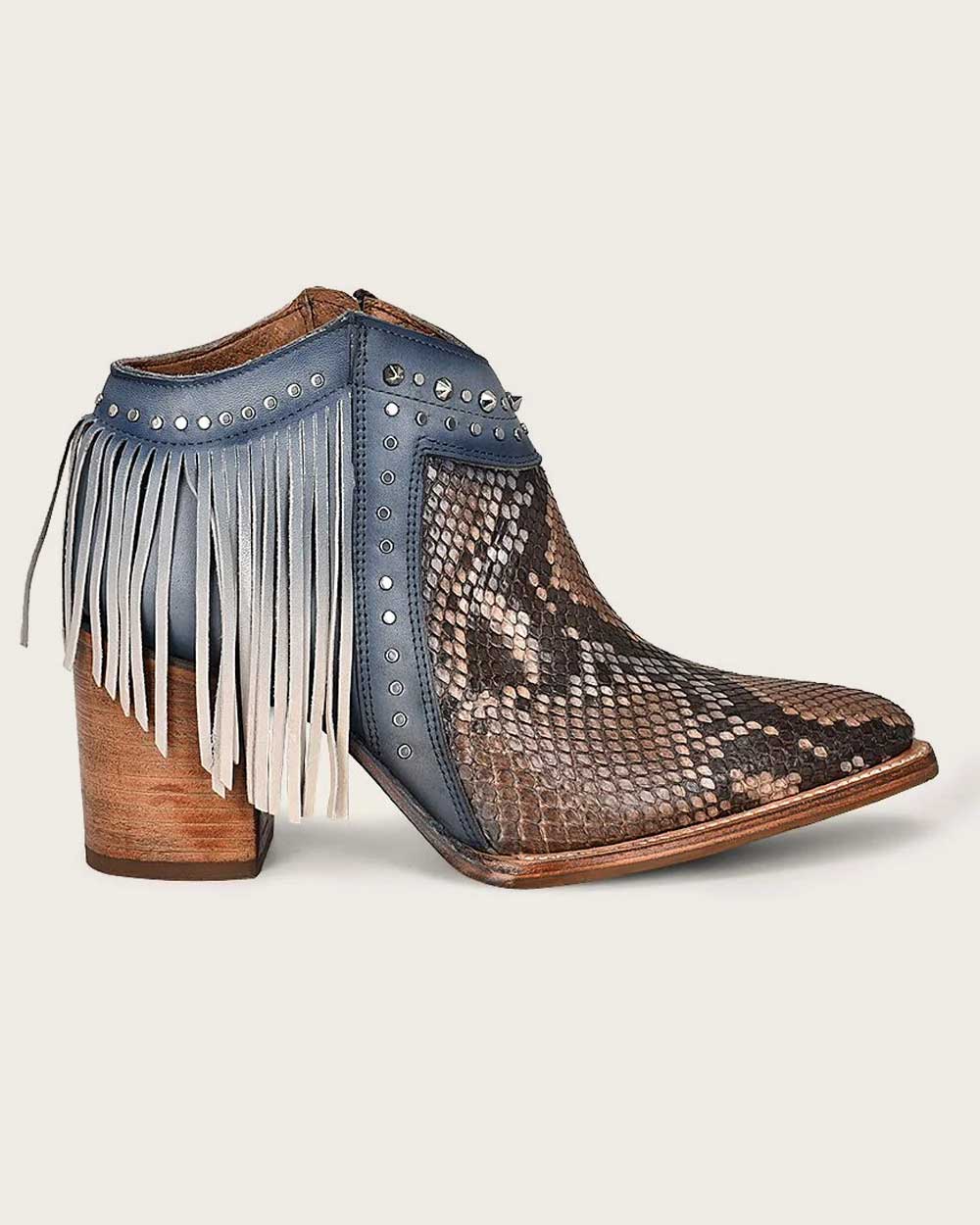 Western Style Blue Exotic Boot