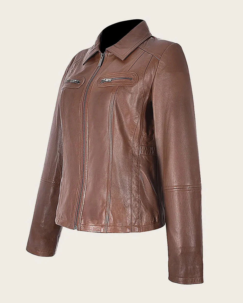 Honey brown minimalistic jacket 7 Honey brown minimalistic jacket
