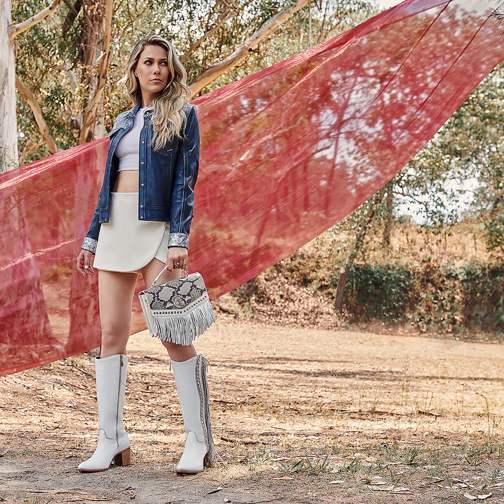 White exotic flap handbag 10 White exotic flap handbag