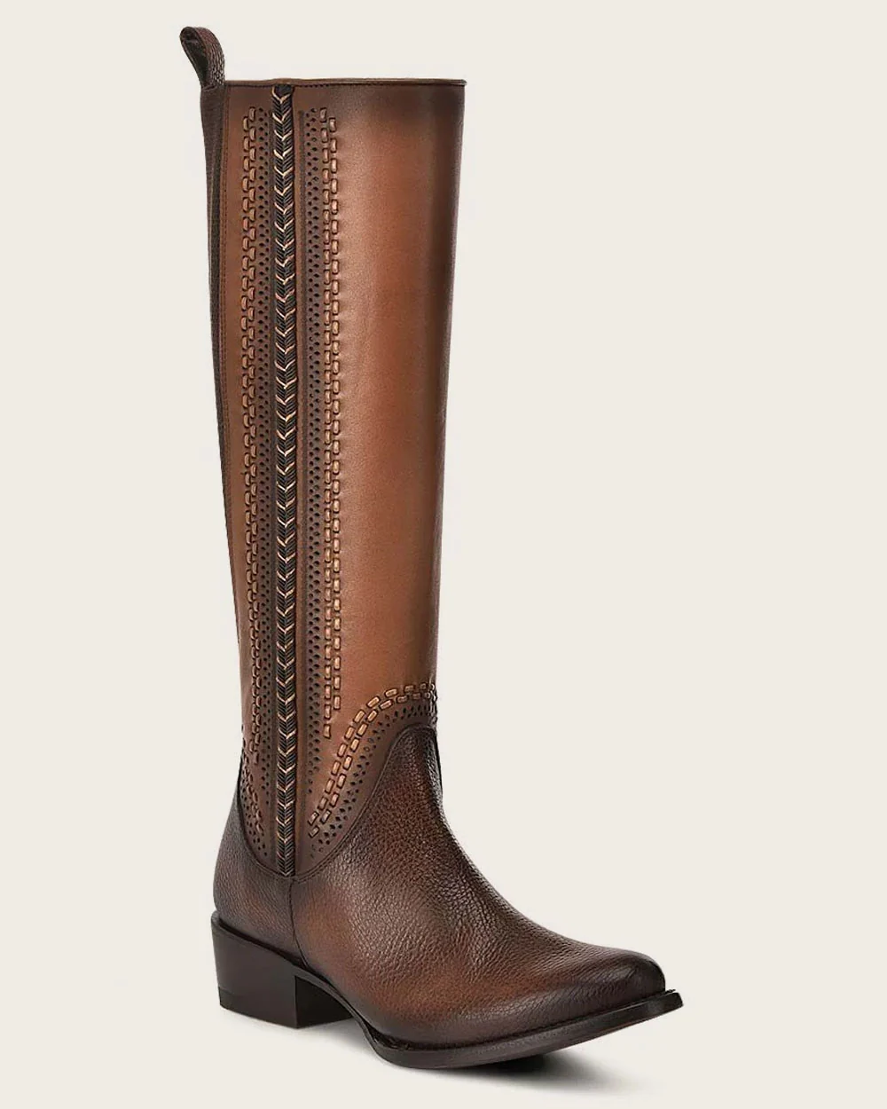 Riding style honey contrasting boot 10 Riding style honey contrasting boot