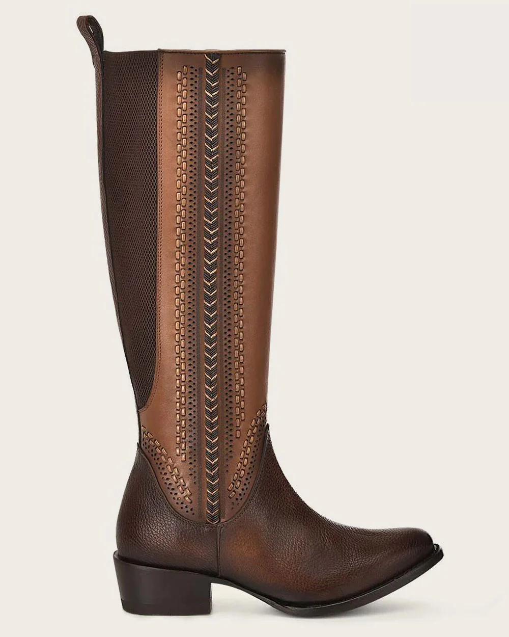 Riding style honey contrasting boot 15 Riding style honey contrasting boot
