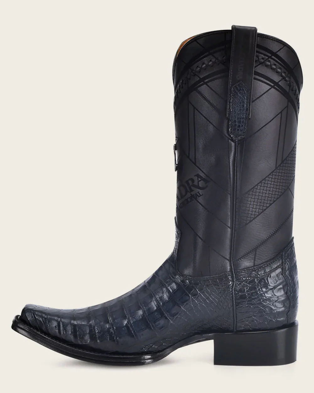 Handcrafted Blue Cayman Western Boots