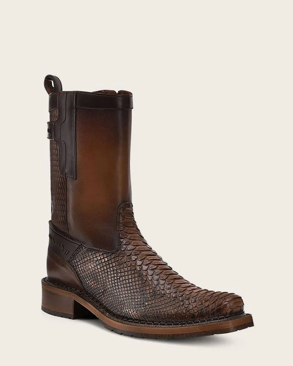 Urban honey brown exotic boot