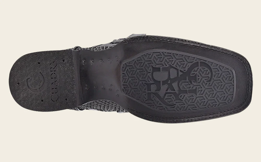 Engraved Mahogany Python Western Boots