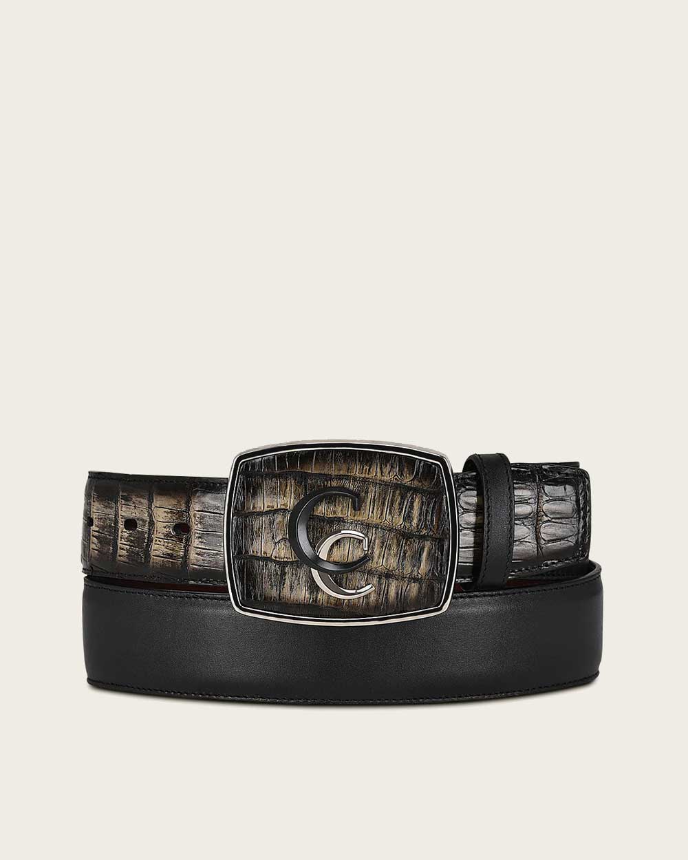 Black ultra exotic western style Belt