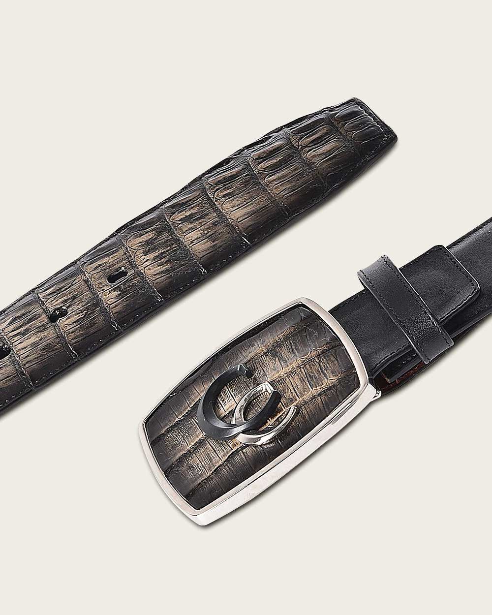 Black ultra exotic western style Belt