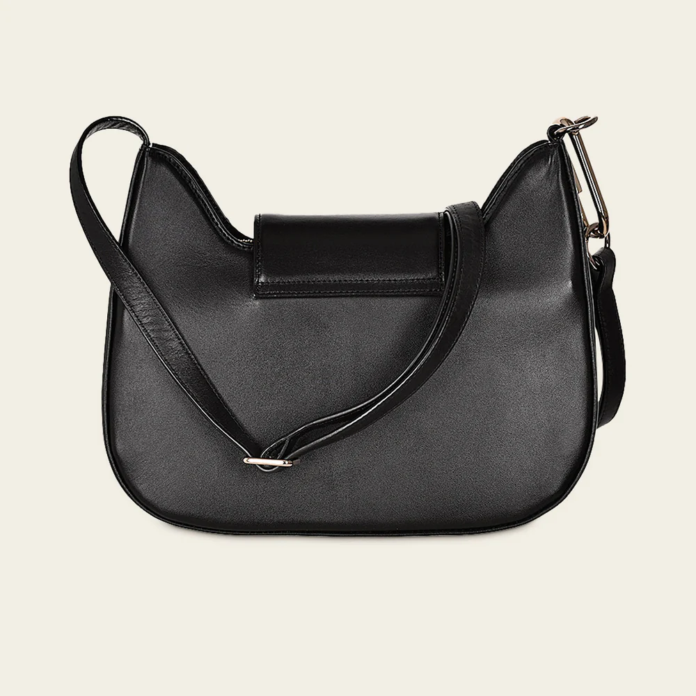 Black handmade flap handbag 8 Black handmade flap handbag