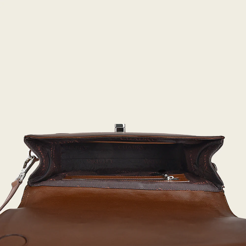 Brown handcrafted top handle handbag 7 Brown handcrafted top handle handbag