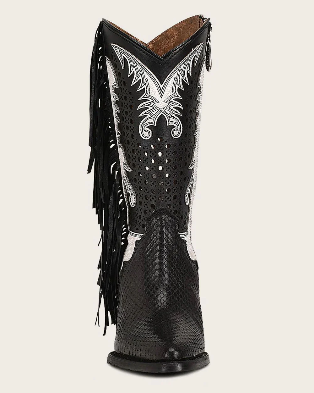 Western Python Black Boots