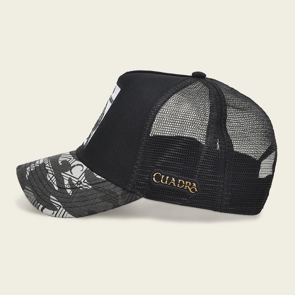 Black alligator patch cap 5 Black alligator patch cap