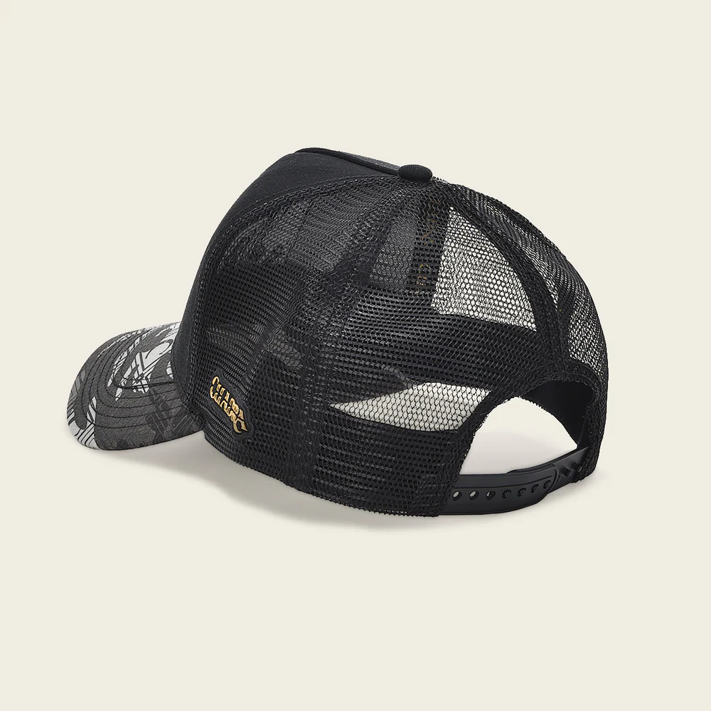 Black alligator patch cap 6 Black alligator patch cap