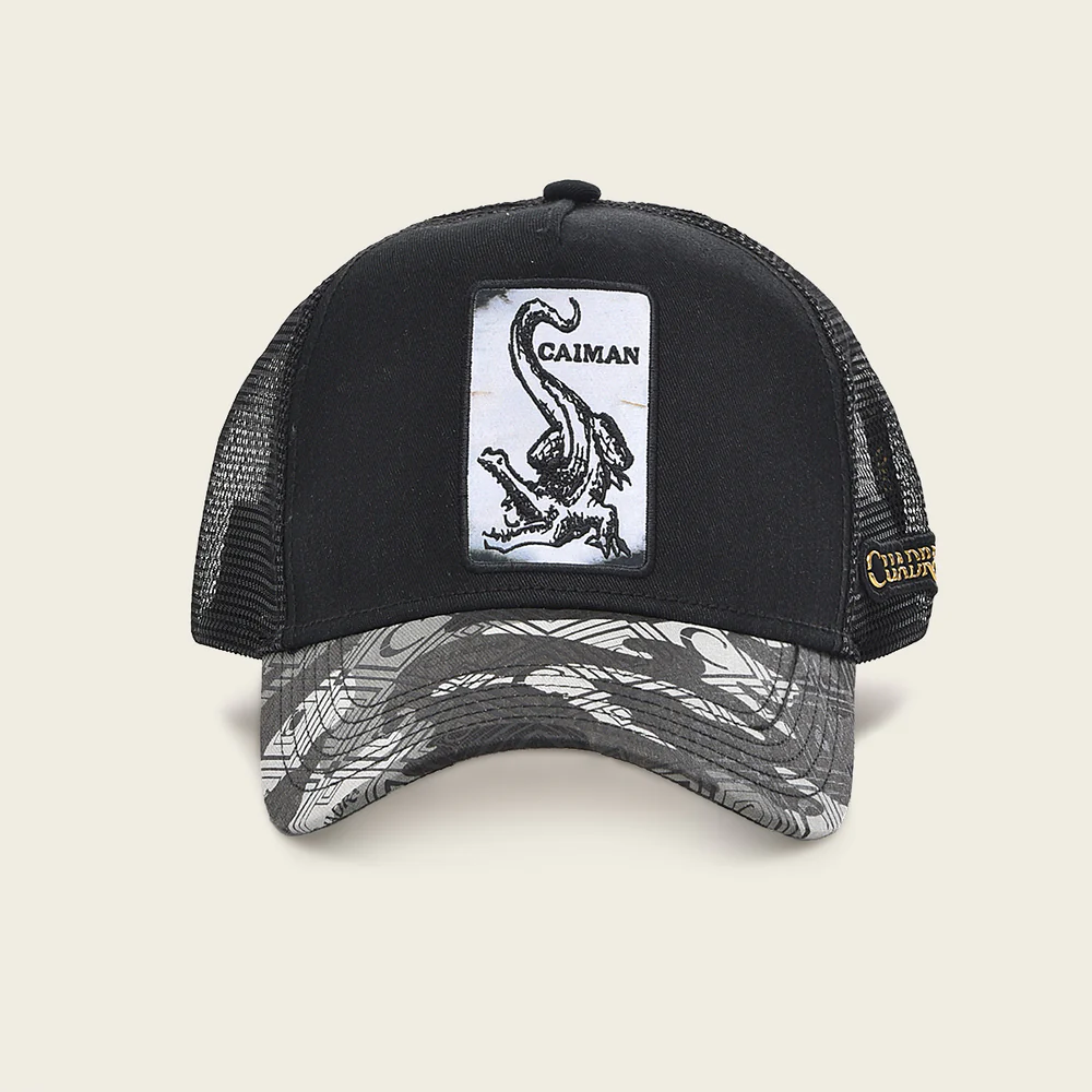 Black alligator patch cap 9 Black alligator patch cap