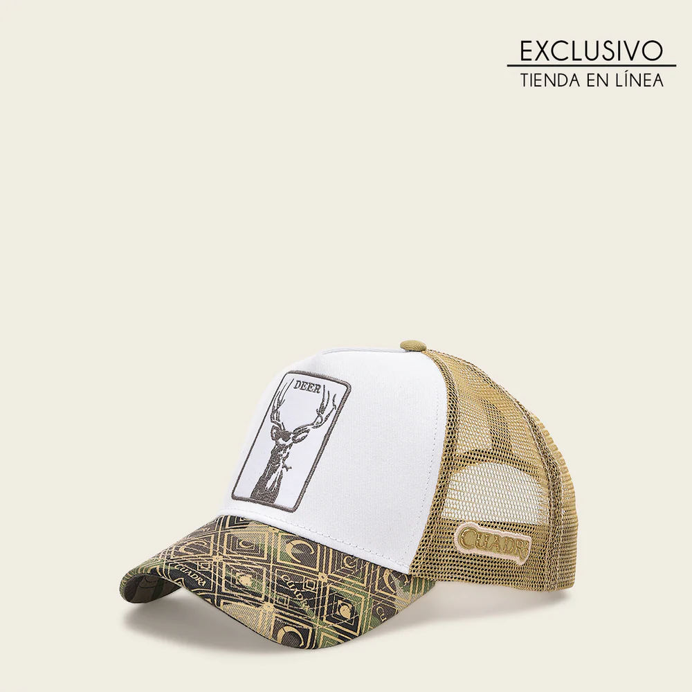 White deer patch cap 8 White deer patch cap