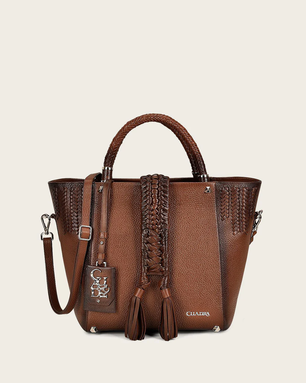 Brown handmade tote handbag 4 Brown handmade tote handbag