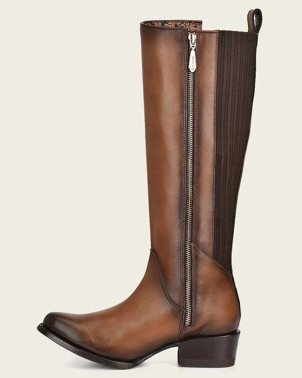 Riding style honey brown bovine boot 13 Riding style honey brown bovine boot