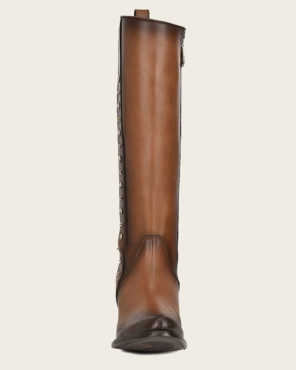 Riding style honey brown bovine boot 6 Riding style honey brown bovine boot