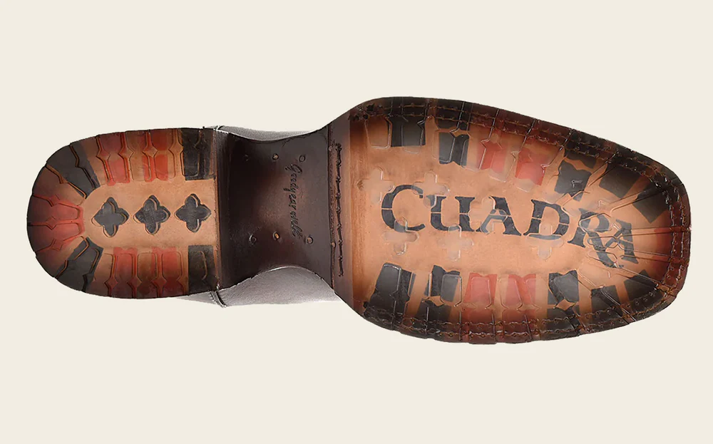 Hand-Painted Brown Leather Rodeo Cowboy Boots