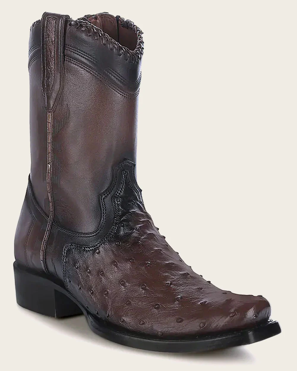 Western Casual Dark Brown Exotic Cowboy Boots