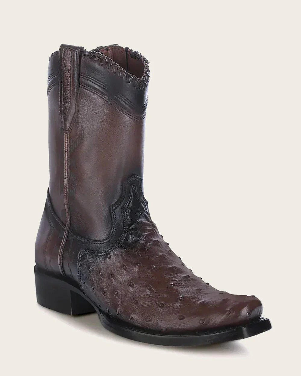 Western Casual Dark Brown Exotic Cowboy Boots 4 Western Casual Dark Brown Exotic Cowboy Boots