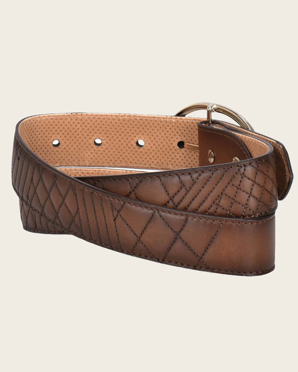 Brown embroidered belt 5 Brown embroidered belt