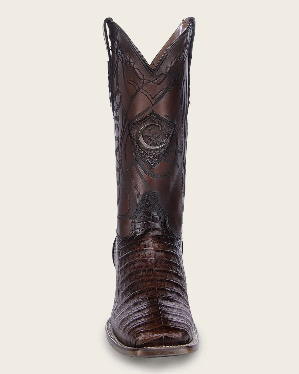 Engraved Honey Brown Cayman Western Boots 6 Engraved Honey Brown Cayman Western Boots