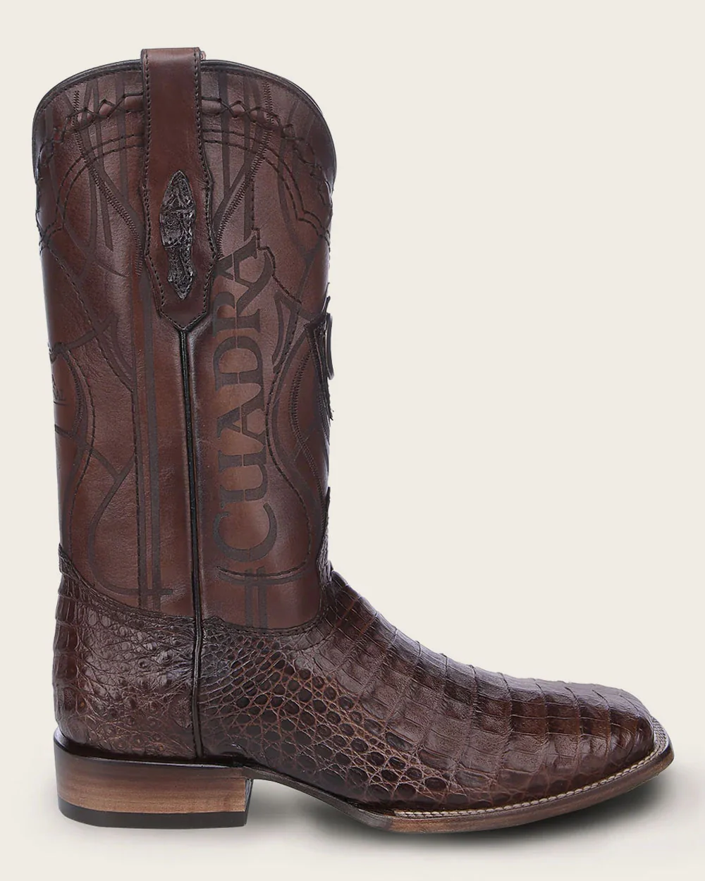 Engraved Honey Brown Cayman Western Boots 7 Engraved Honey Brown Cayman Western Boots