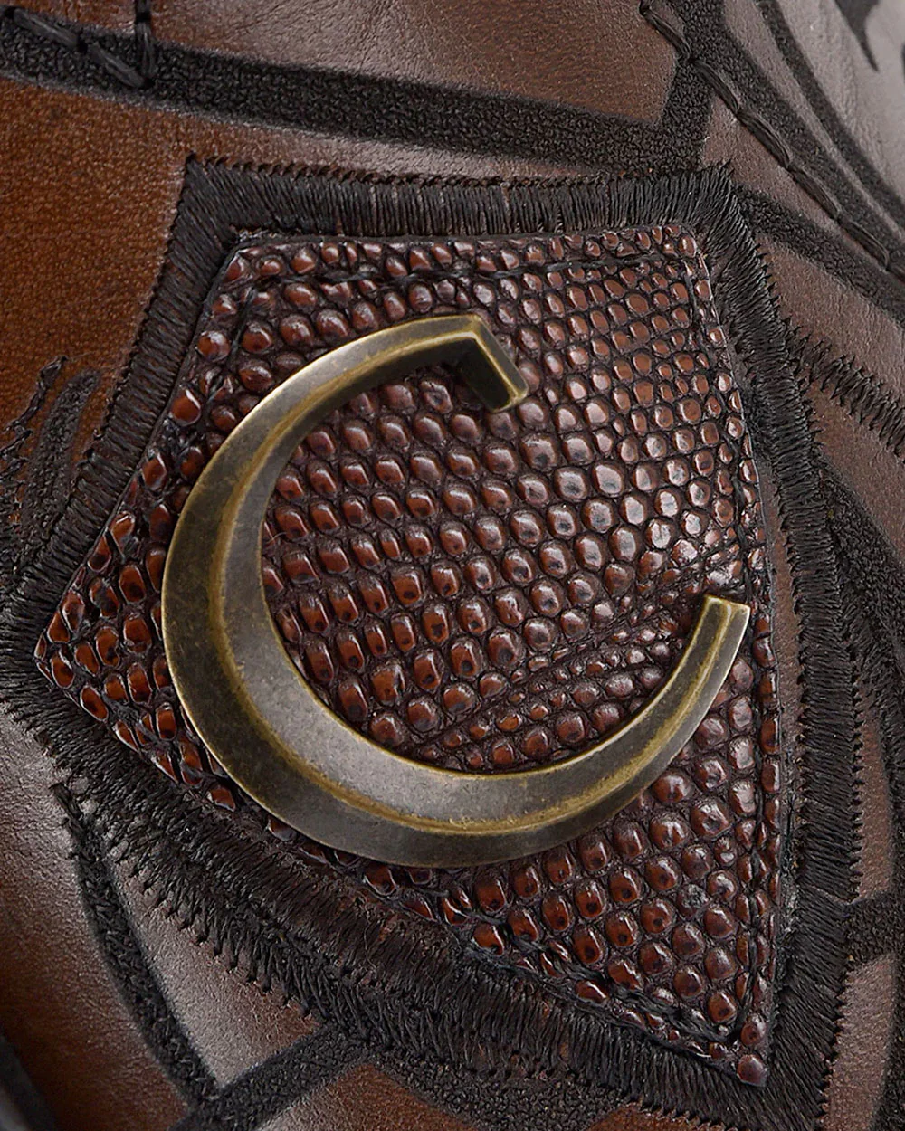 Lizard Engraved Western Boots
