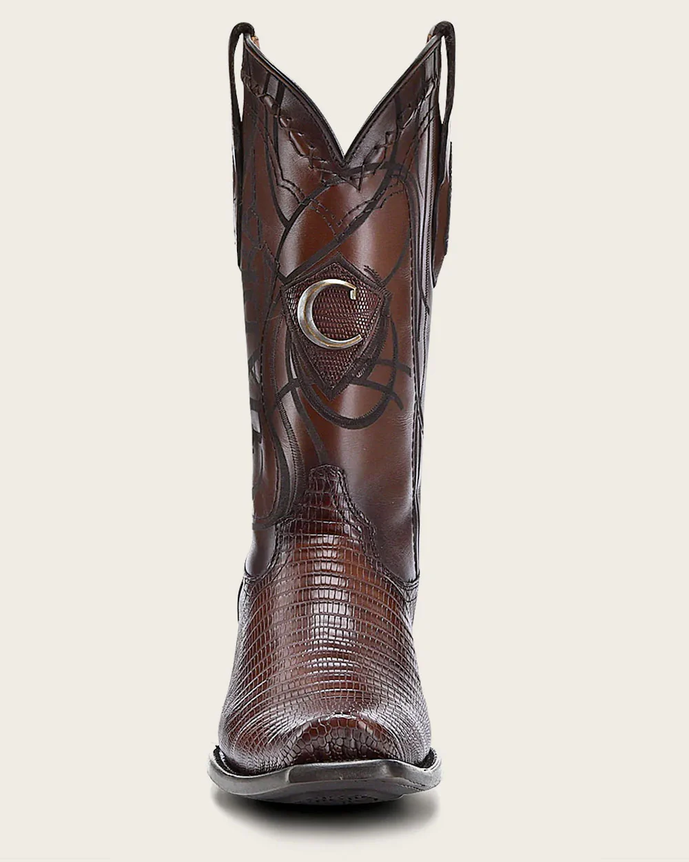 Lizard Engraved Western Boots