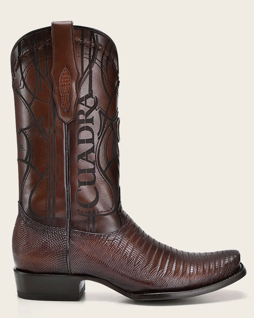 Lizard Engraved Western Boots