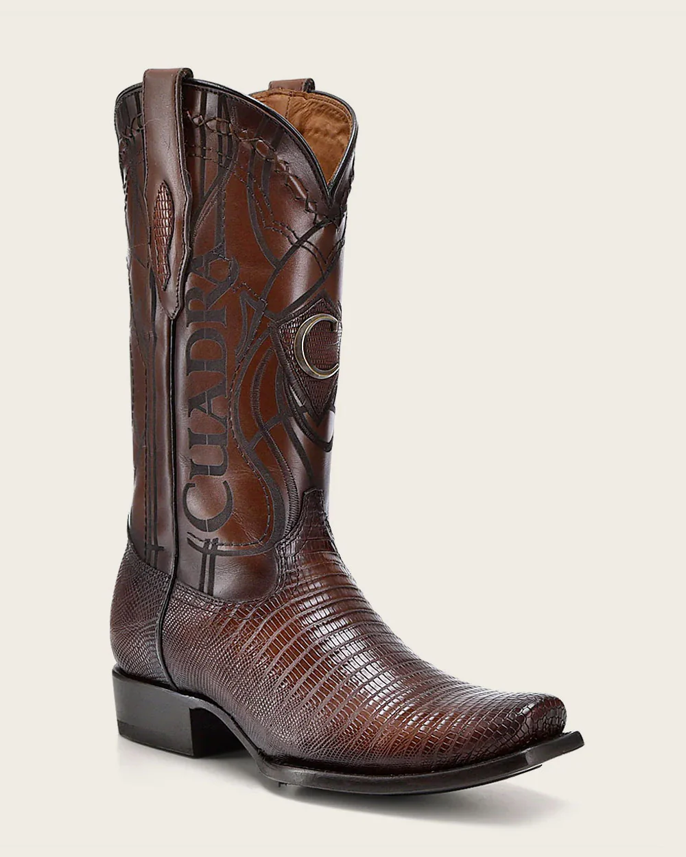 Lizard Engraved Western Boots